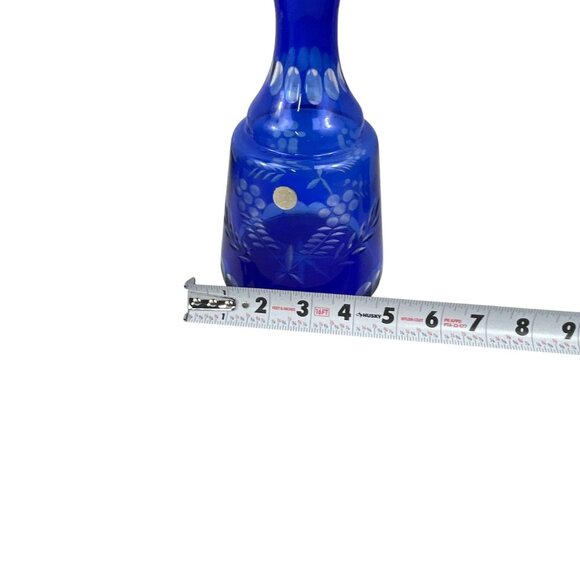 Bohemian Cobalt Blue Bedside Carafe Cut Crystal Carafe & Glass Set By Nachtmann - Picture 4 of 11